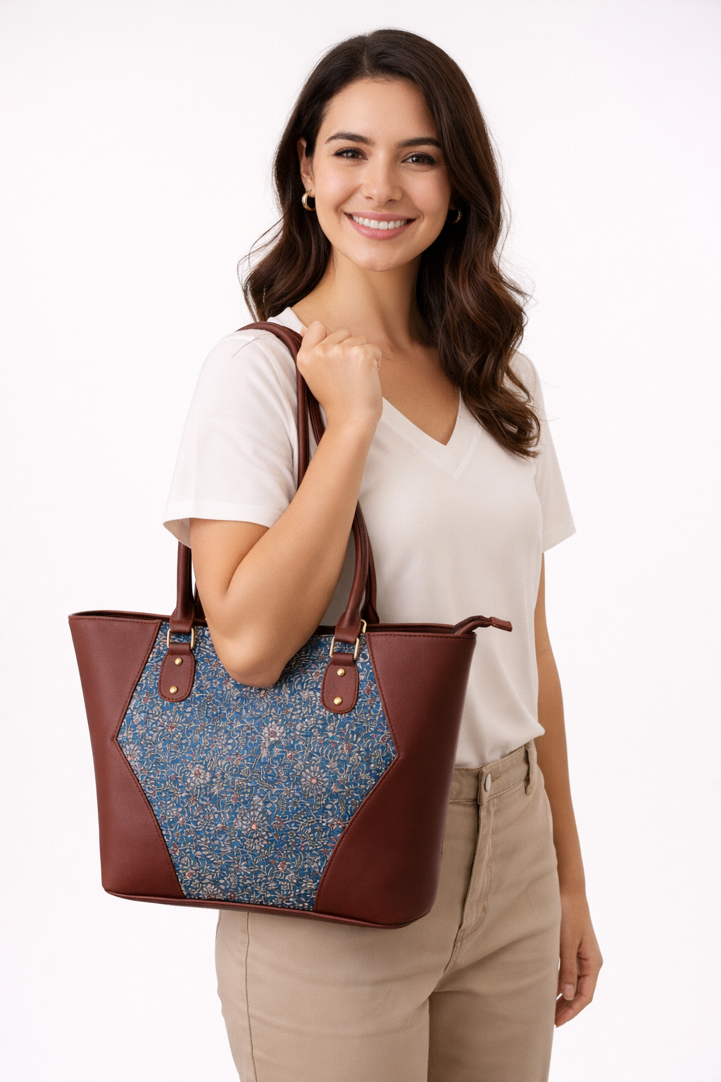 Pushp Neel Women Laptop Tote Bag