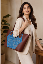 Pushp Neel Women Laptop Tote Bag