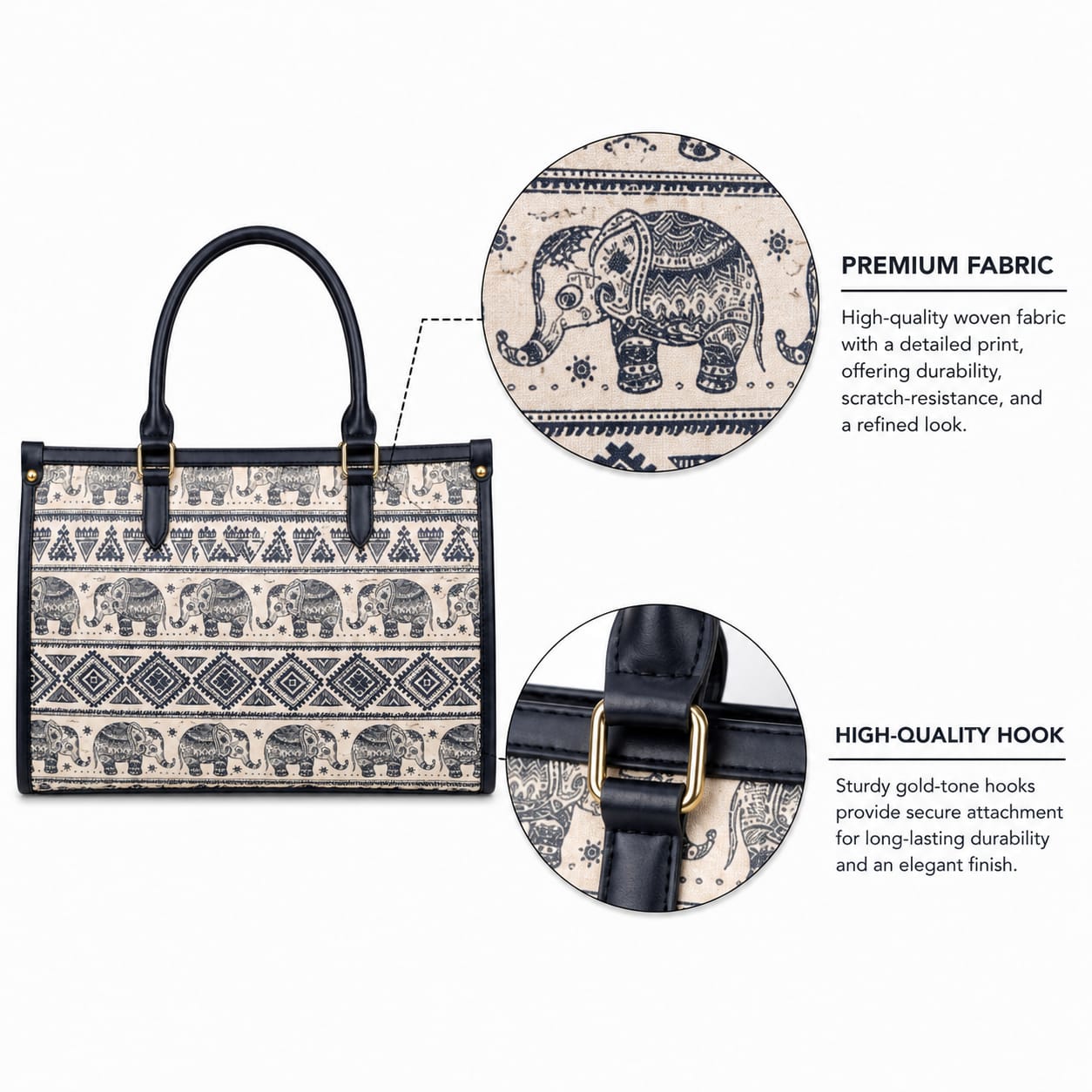 Gajraaj Heritage Women Laptop Tote Bag