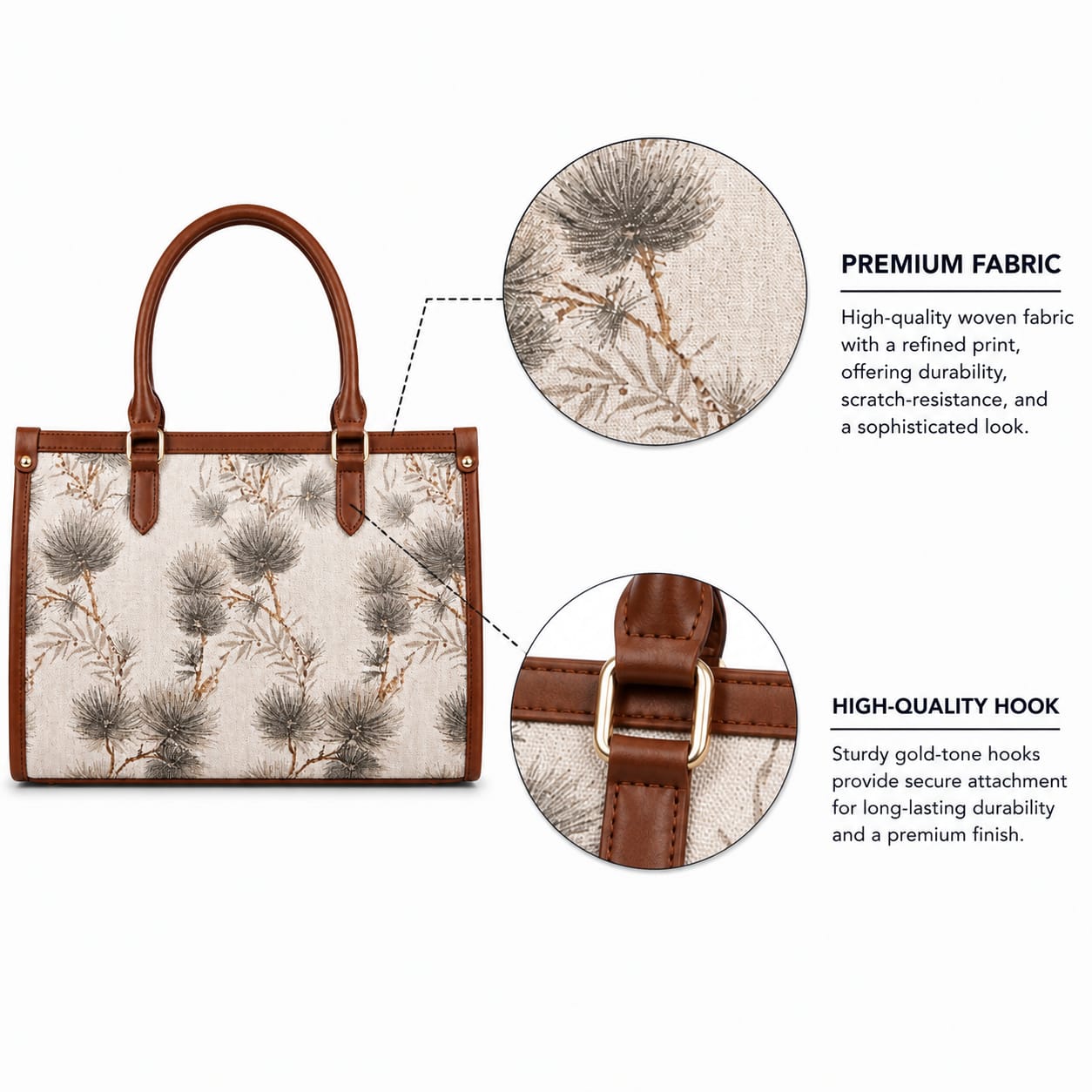 Vanika Heritage Women Laptop Tote Bag