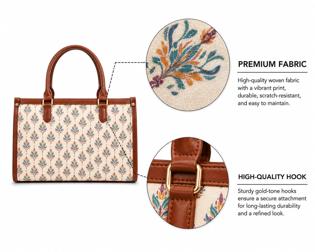 Vatika Heritage Women Laptop Tote Bag