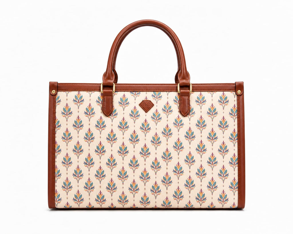 Vatika Heritage Women Laptop Tote Bag